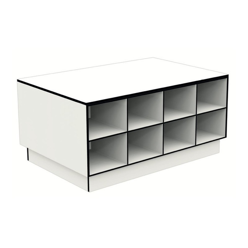 Overstapbank HPL 16-vaks - Type 30