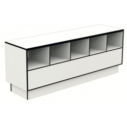 Overstapbank HPL 10-vaks - Type 20