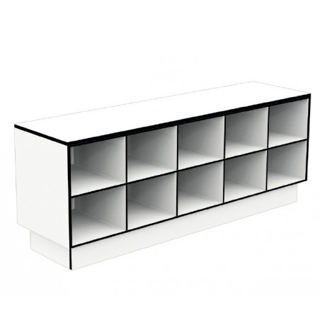 Overstapbank HPL 10-vaks - Type 10