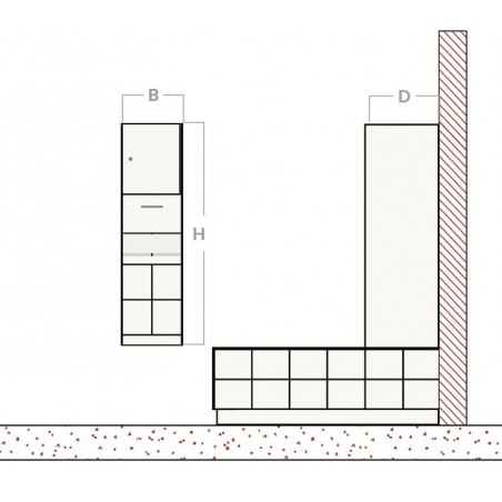 Onderhoudskast (daarbovenop sitover)